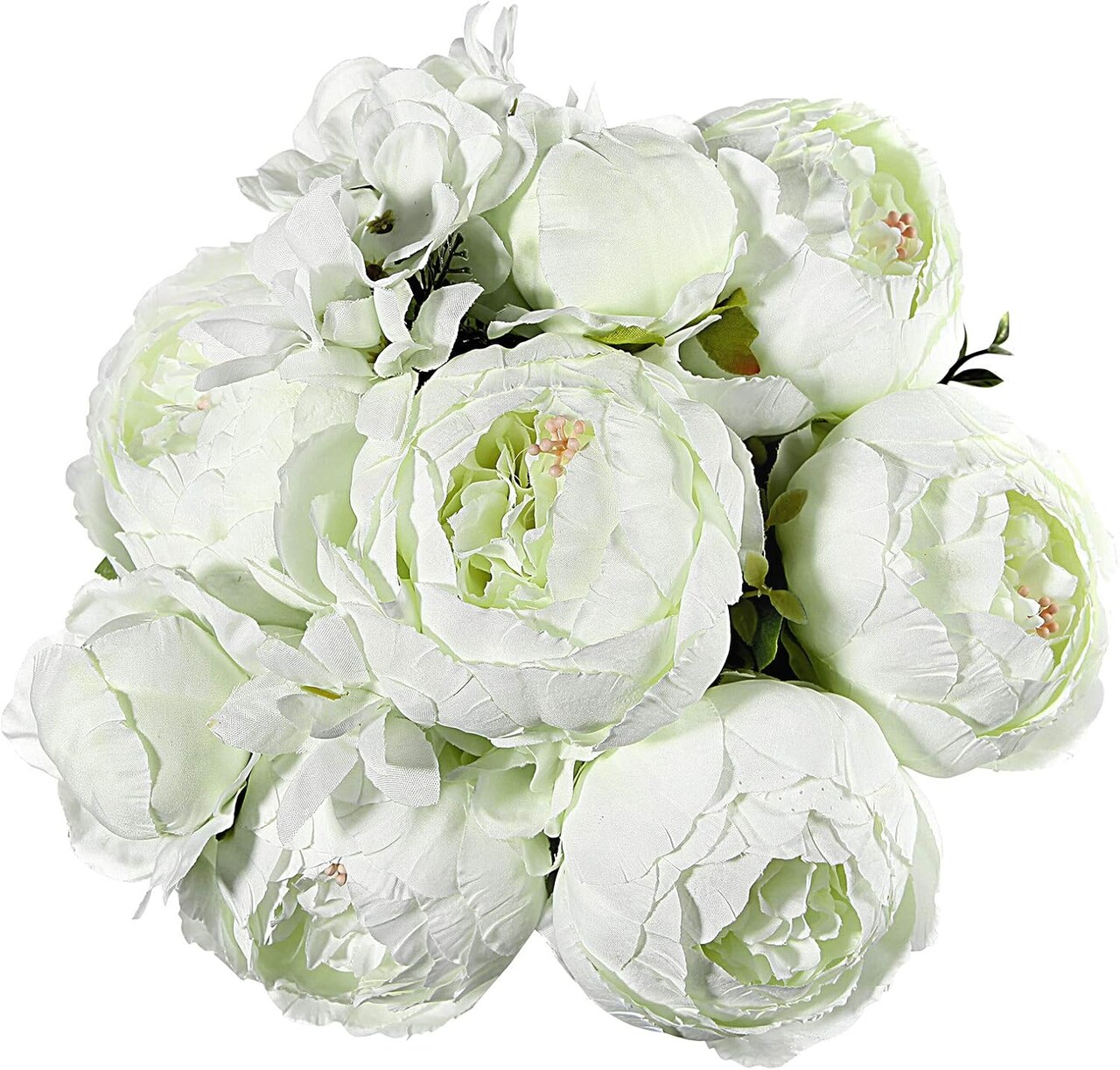 Vintage Artificial Peony Bouquet Silk Peony Flowers Fake Ponies for Wedding Bridal Home Décor Floral Centerpiece Arrangement Wedding Bouquet